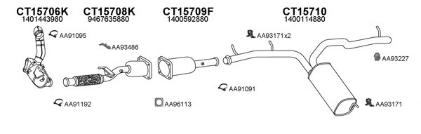 VENEPORTE 430098 Exhaust System